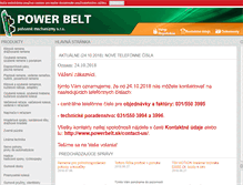Tablet Screenshot of powerbelt.sk